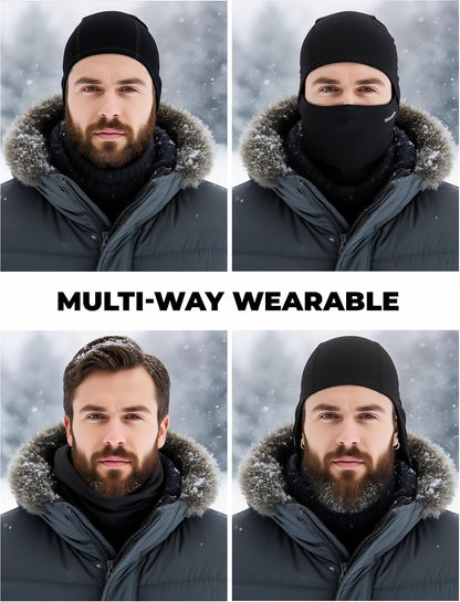 Cagoule Moto Polaire Balaclava Hiver Pour Homme Femme, 9 Couleurs